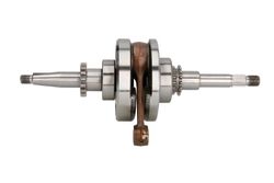 Arbore cotit 4T pentru motor Gy6 (139Qmb) Diametru filet 14 mm, 16/17 dinți, piuliță M12