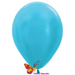 Воздушные шары , голубой  перламутр - 30 см