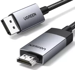 купить Кабель для IT Ugreen 15774, DP to HDMI 4K@60Hz 2M, Black в Кишинёве 
