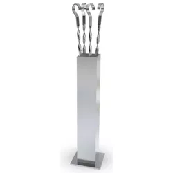 купить Товар для пикника Metancor Подставка Колчан 60х60, H=600мм, AISI 304/BA/4N в Кишинёве 