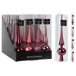 cumpără Decor de Crăciun și Anul Nou Promstore 51402 Верхушка елочная пластиковая 30сm Dark Pink în Chișinău 