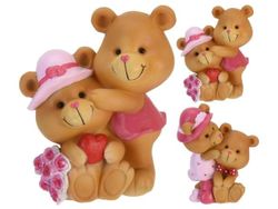 Сувенир "Два медвежонка с цветами Love" 10cm