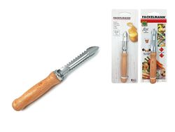Нож для чистки овощей Fackelmann 15сm, боковое лезвие, дерев