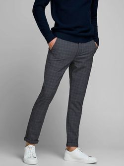 Брюки JACK&JONES Серый в клетку