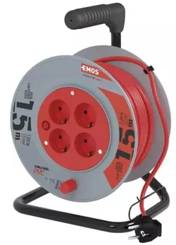 cumpără Prelungitor electric Emos P19515 15m 4 гнезда 3x1.0mm2 (на катушке) în Chișinău 