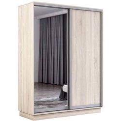 купить Шкаф Mobildor-Lux Раздвижные двери Fox из зеркала и ДСП (170x60x220 см) Sonoma в Кишинёве 