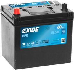 купить Автомобильный аккумулятор Exide Start-Stop EFB 12V 60Ah 520EN 230x173x222 +/- (EL605) в Кишинёве 