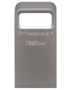 32GB USB3.1 Flash Drive Kingston DataTravaler Micro "DTMC3", Ultra-small Metal Case (DTMC3/32GB)