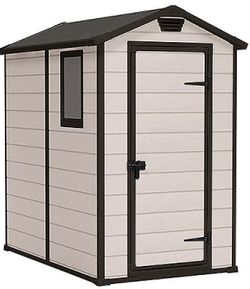 cumpără Căsuţă de grădină Keter 56112 Casuta de gradina Manor 4x6, 130x192x198cm, bej în Chișinău 