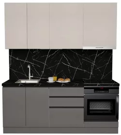 купить Мебель для кухни ArtFlame GOLA Cream/Stone Grey (2 m.l.) в Кишинёве 