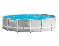 Бассейн с металлическим каркасом Intex, 14614L, серый, 26724