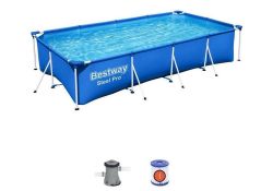 Piscina cu cadru metalic, Bestway Splash Frame Pool, 6478L, albastru, 56424