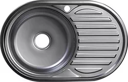 купить Мойка кухонная Rubano HD7750A-E incastrabila 770x500x180mm. (stânga),inox, periat-0,8mm в Кишинёве 