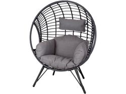 Scaun "Sfera" cu perna H132cm, negru