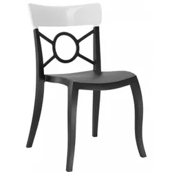 купить Стул Papatya Opera-S - seat black / back white в Кишинёве 