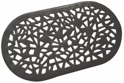 cumpără Covoraș de baie Bisk 06760 antiderapant, 68x39, negru, GRENADA în Chișinău 