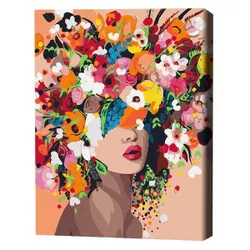 cumpără Tablou pe numere BrushMe BS41053FC 40x50cm (fără cutie) Nimfa florilor în Chișinău 