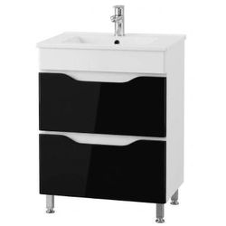 купить Шкаф под умывальник Mashtab 11648 Print cu 2 sertare 70cm Alb-Negru в Кишинёве 