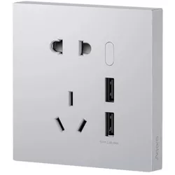 cumpără Priză electrică Aqara Smart Socket H1 Black 2 USB Five-hole zigbee 3.0, белый (QBCZ15LM) în Chișinău 