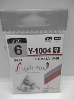 Крючки Light Fox Y-1004 Nr6, 10шт
