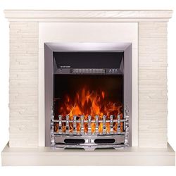 купить Камин электрический ArtFlame Rock & Galileo silver, 903x980x300 mm, Alb в Кишинёве 