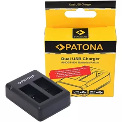 купить Зарядное устройство для фото-видео Patona Dual Charger incl. Micro-USB p/u GoPro Hero 9/10/11/12 в Кишинёве 