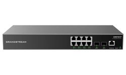 .8-port Gigabit Managed PoE Switch, Grandstream "GWN7801P", 2xSFP, steel case, 120W Budget
