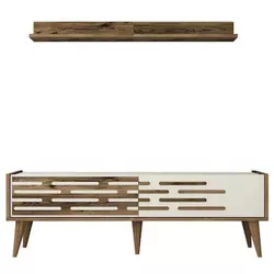 cumpără Comodă TV Trendy Valensiya 140, Nuc, Smantana în Chișinău 