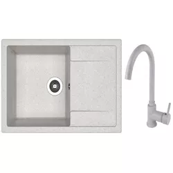 купить Мойка кухонная со смесителем Dr.Gans Techno 760 + SanDonna F 7073 gri в Кишинёве 