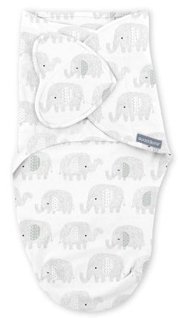 купить Аксессуар для пеленания Bright Starts 17261-053 Ingenuity Swaddle Me Scribble Elephant Monogram (0-3 luni) в Кишинёве 