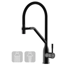 купить Смеситель кухонный Frap F 4497-6 (chiuveta plus) NEGRU Alama в Кишинёве 