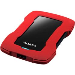 1.0TB (USB3.1) 2.5" ADATA HD330 Anti-Shock External Hard Drive, Red (AHD330-1TU31-CRD)