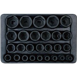 cumpără Set de tubulare, bite, duze King Tony Set chei tubulare de impact 9-4427MP 1/2", 6 fețe, 8-36 mm, 27 buc. în Chișinău 