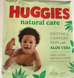 Влажные салфетки Huggies Natural Care, 3 x 56 шт