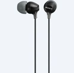Earphones SONY MDR-EX15AP, Mic on cable, 4pin 3.5mm jack L-shaped, Cable: 1.2m, Black