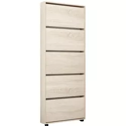 купить Полка для обуви Mobildor-Lux Leo Slim 100x16x203H cm Sonoma в Кишинёве 