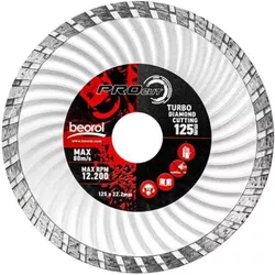 купить Диск отрезной Beorol 1250561 Турбо алмазный диск 125x7.5x22.23мм в Кишинёве 
