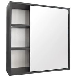 купить Зеркало для ванной Mashtab 11854 Alicante 600x155x730 Antracit Mat в Кишинёве 