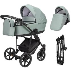 купить Детская коляска Angelina Carucior 2in1 Velio Green Mint VE-15 в Кишинёве 