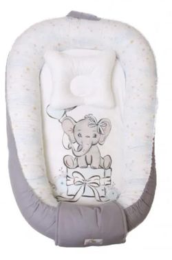 купить Гнездо для новорожденных PernaMea Babynest Premium Elefant Gri (PM.101552/6) в Кишинёве 