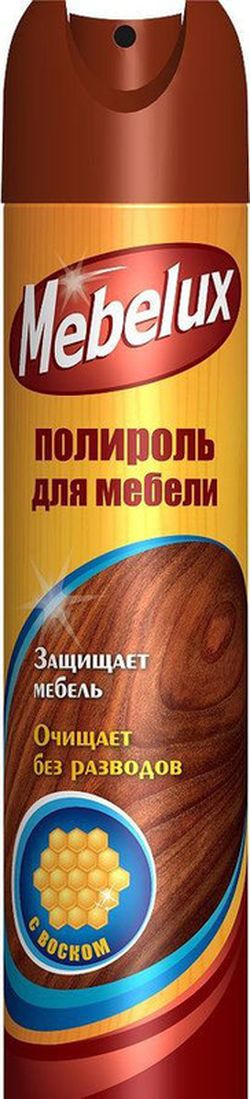 Полироль для мебели Mebelux с воском 300мл