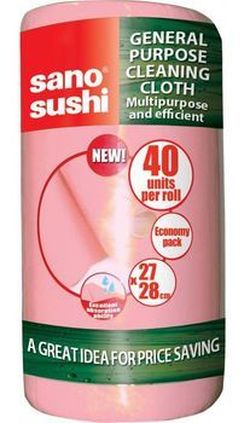Универсальная тряпка в рулоне Sano Roll Pink (40 шт)