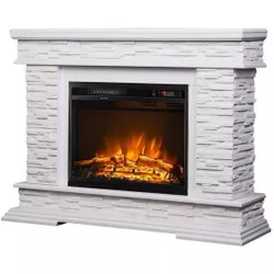 cumpără Șemineu electric ArtFlame Stone & Lorance color, 880x1180x305 mm, Fildeş în Chișinău 