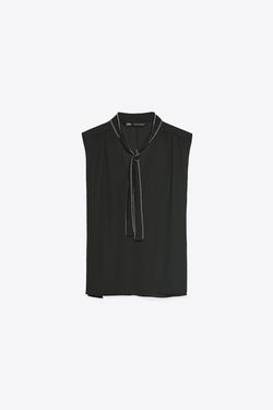 Блуза ZARA Чёрный 7484/034/800