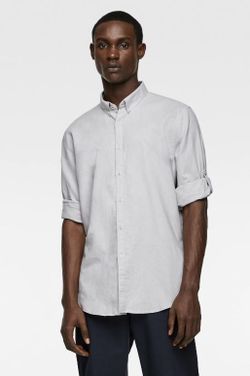 Рубашка ZARA Светло-серый zara 7545/402/804