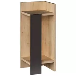 cumpără Noptieră Trendy Elos Right, Stejar, Antracit, 25x60x27cm (GTR001489) în Chișinău 
