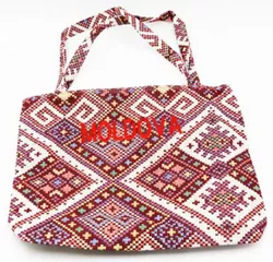 cumpără Geantă de umăr miscellaneous 12491 Geanta suvenir textil MOLDOVA Medium 2410-233 în Chișinău 