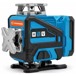 купить Нивелир лазерный Hammer HDX-TD4D cu 16 linii 4D (verzi), 2×4.5Ah в Кишинёве 