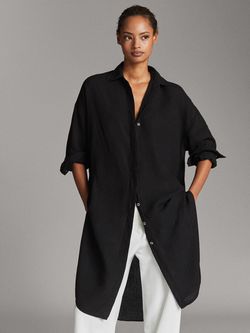Платье Massimo Dutti Чёрный 5134/512/800