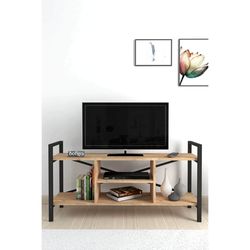 cumpără Comodă TV Bofigo Comoda, cadru metalic, 120x36,5x62,5 cm, Stejar (11-01-02) în Chișinău 